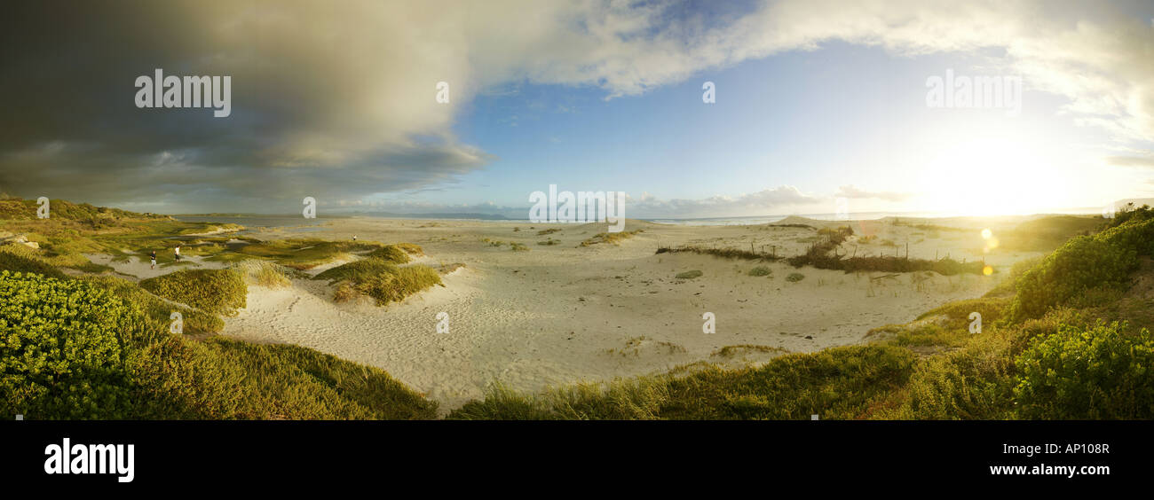 Panorama der Grotto Beach, Hermanus, Westkap, Südafrika, Afrika Stockfoto