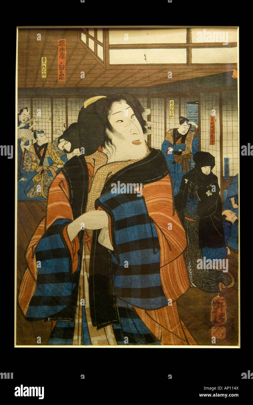 Utagawa Kuniyoshi Bando Shuka Japan japanische orient orientalische gedruckten Holzschnitt printing1797 1861great master Ukiyo-e Stil courtes Stockfoto