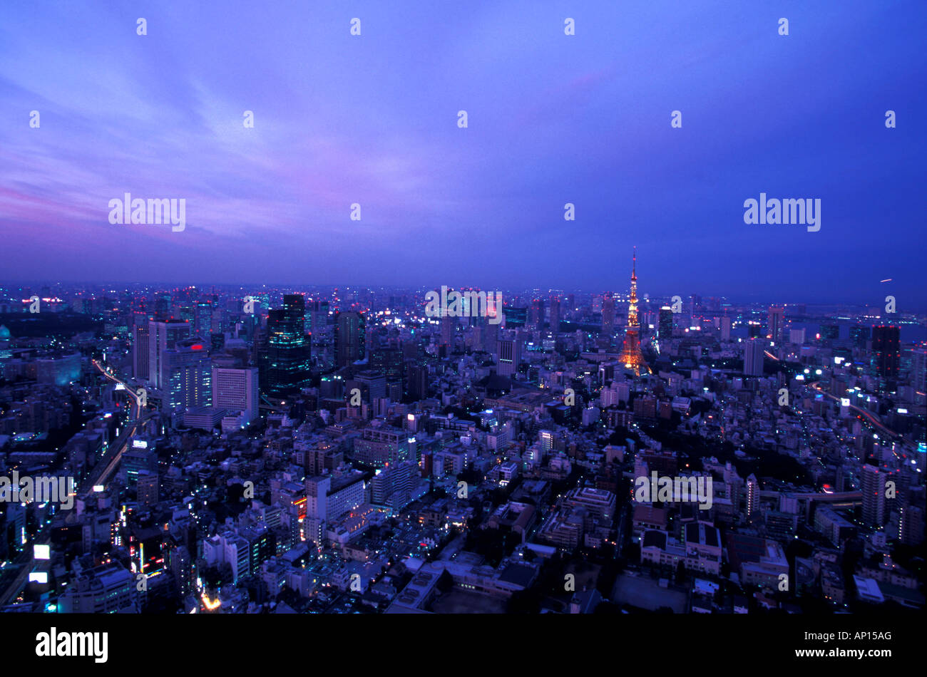 Blick Vom Mori-Building, Tokyo, Japan Ropongi Stockfoto