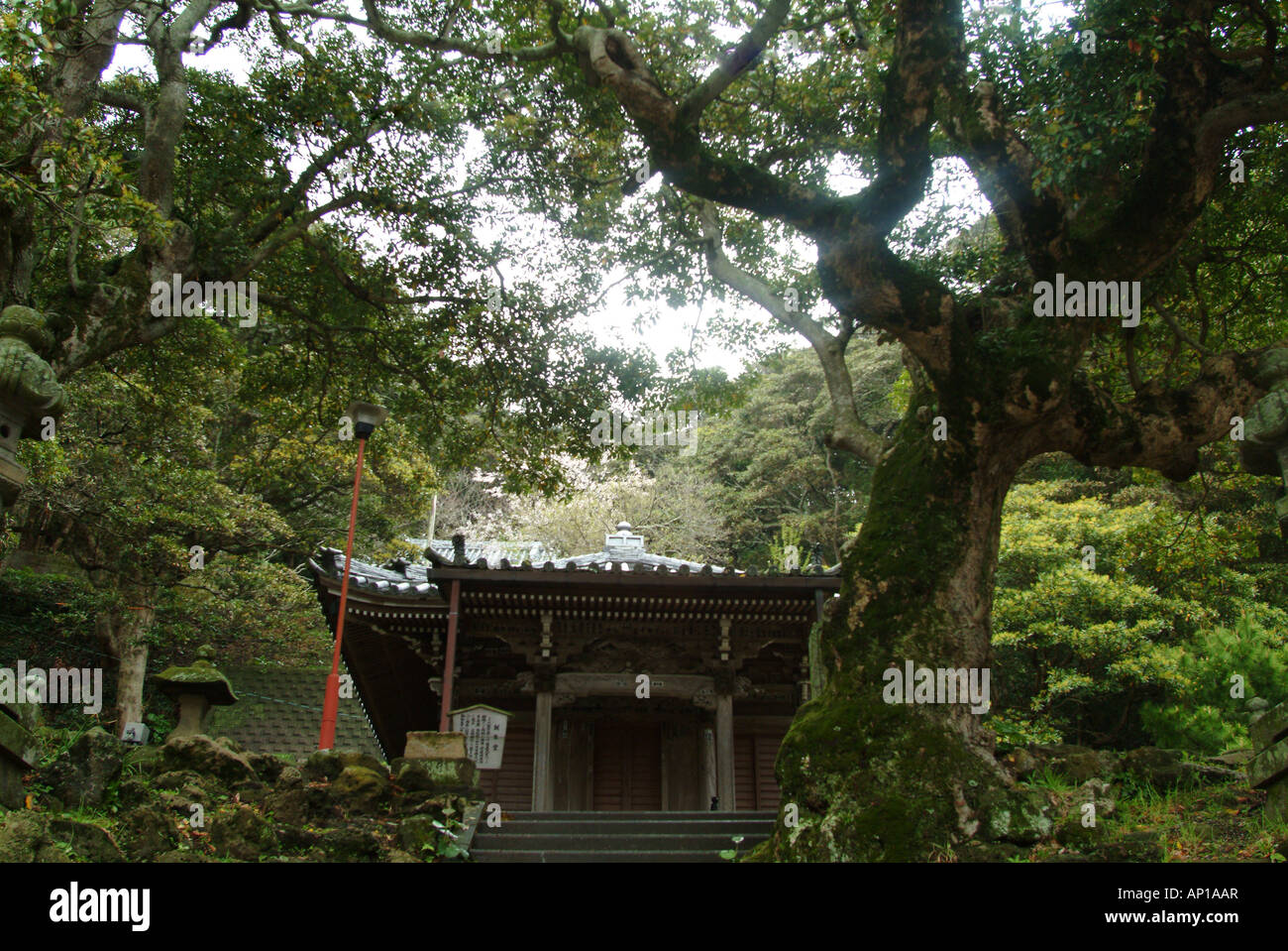 Distrikt buddhistischen Tempels, Kamogawa-Shi, Chiba, Japan Stockfoto