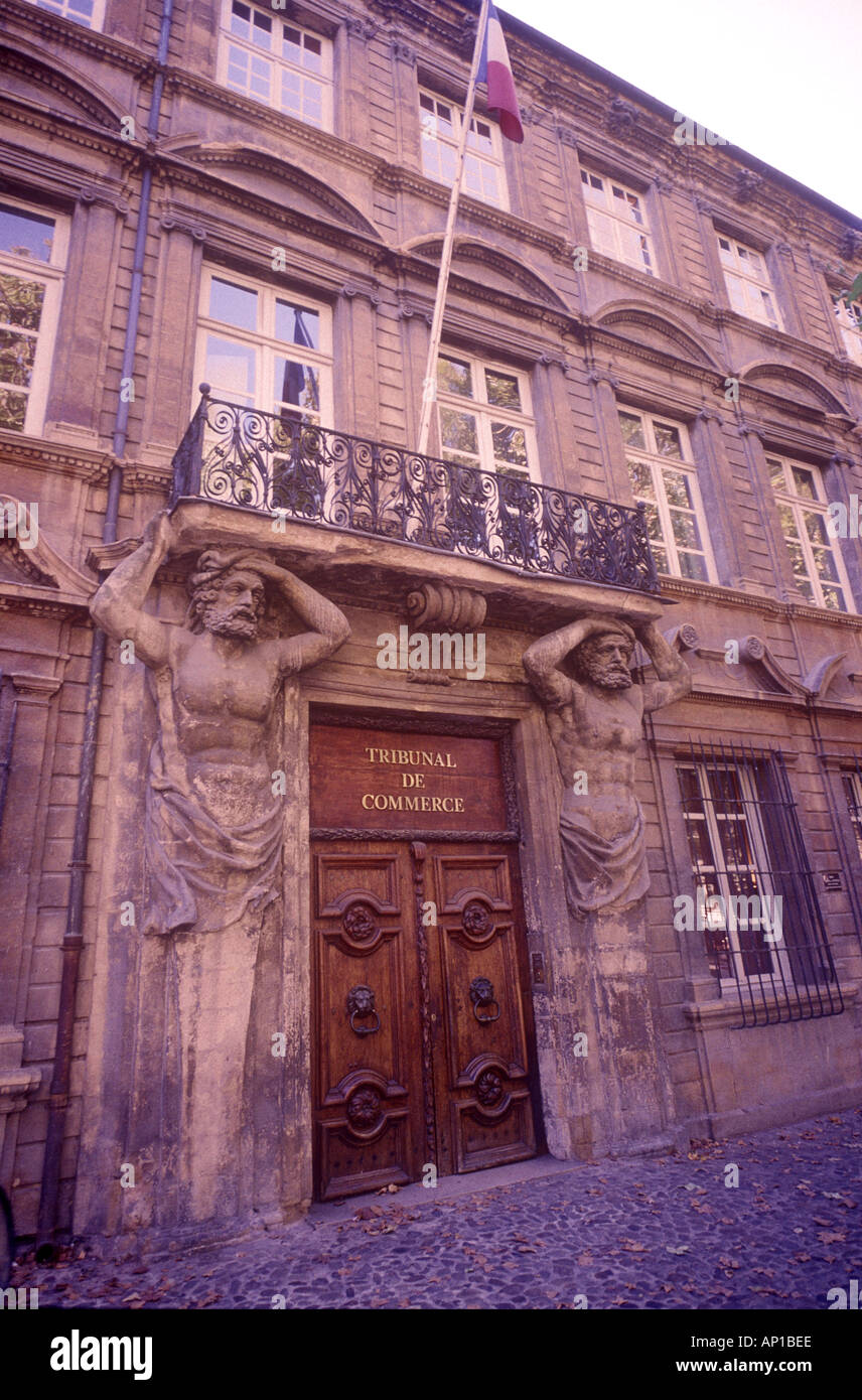 Fantastische Türöffnung von 38 Cours Mirabeau Aix En Provence Hotel Villa Maurel de Ponteves Pierre Maurael eine gewöhnliche Shopkeepe Stockfoto