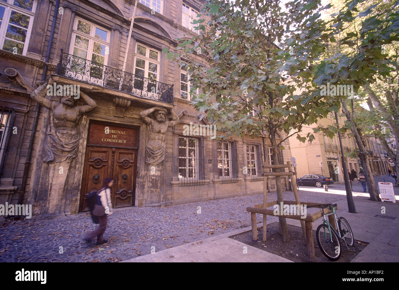 Fantastische Türöffnung von 38 Cours Mirabeau Aix En Provence Hotel Villa Maurel de Ponteves Pierre Maurael eine gewöhnliche Shopkeepe Stockfoto