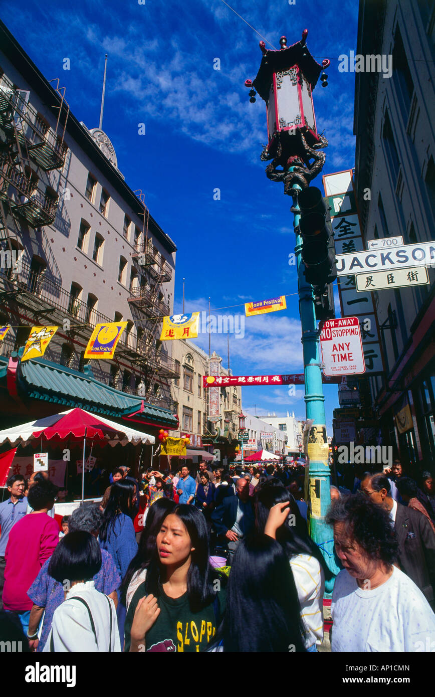 Mond-Festival, Grant Street, Chinatown, San Francisco, Kalifornien, USA Stockfoto