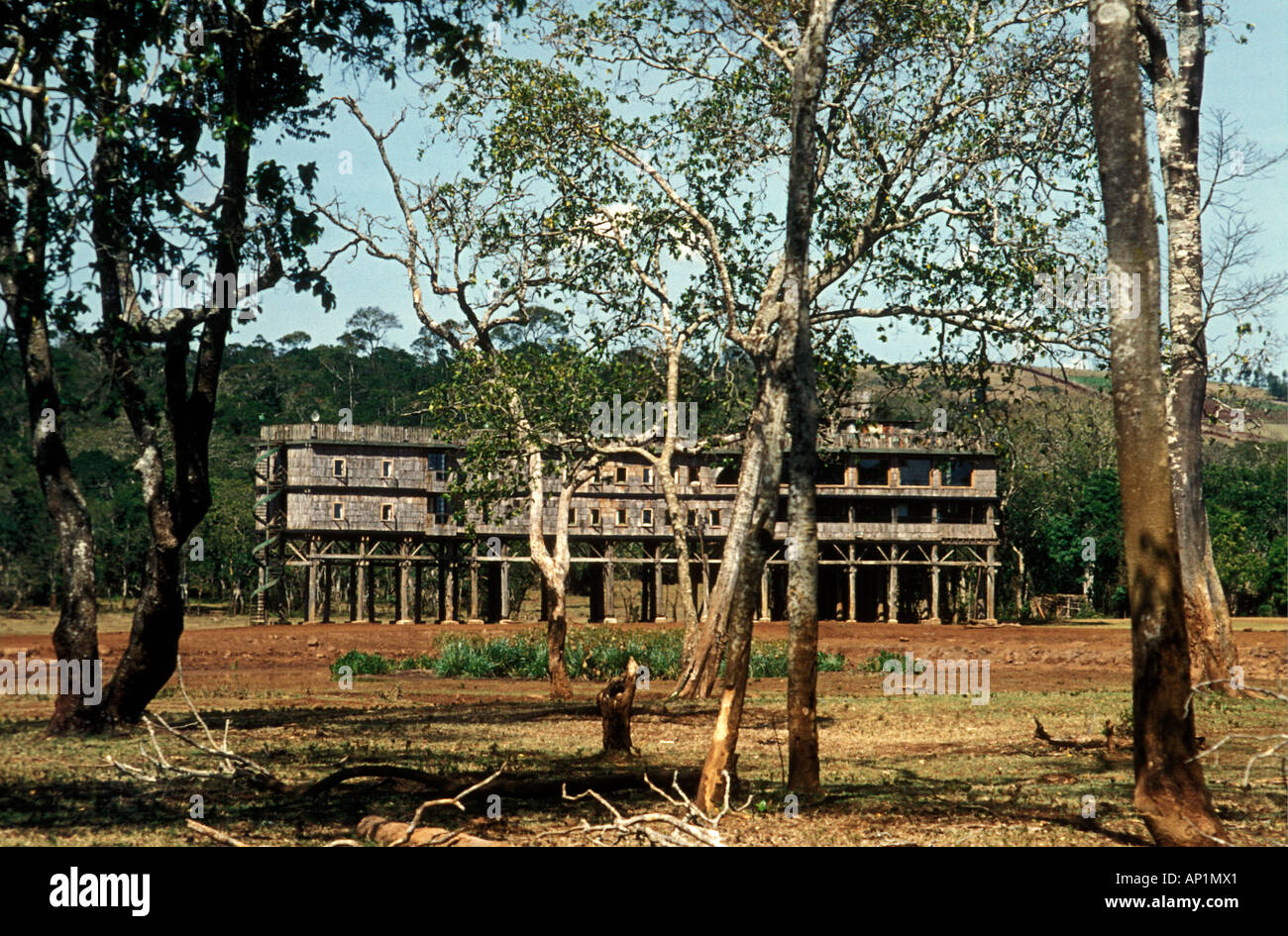 Treetops Lodge Aberdares Nationalpark Kenia in Ostafrika Stockfoto