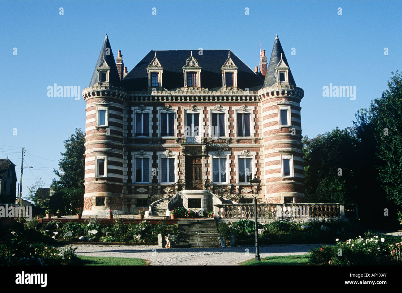 Ein Chateau Saint-Pierre-Sur-Dives, Normandie, Frankreich Stockfoto