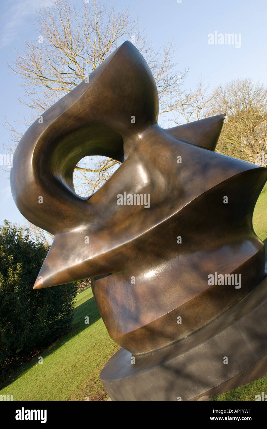 Henry Moore in Kew, große Spindel Stück 1974 Stockfoto