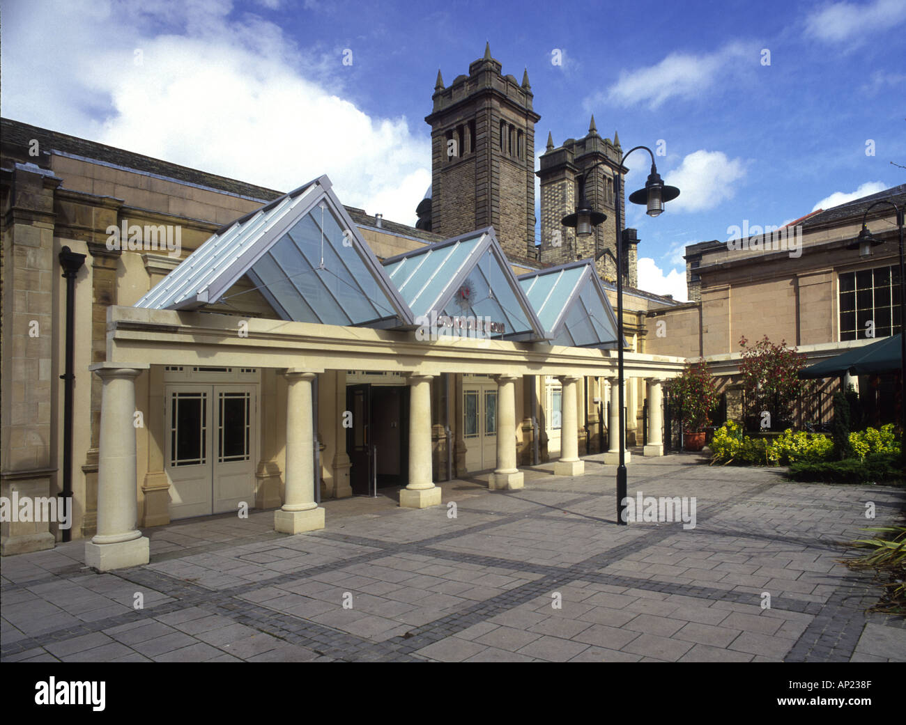 Bar hinter der Königlichen Bäder Harrogate Yorkshire Stockfoto