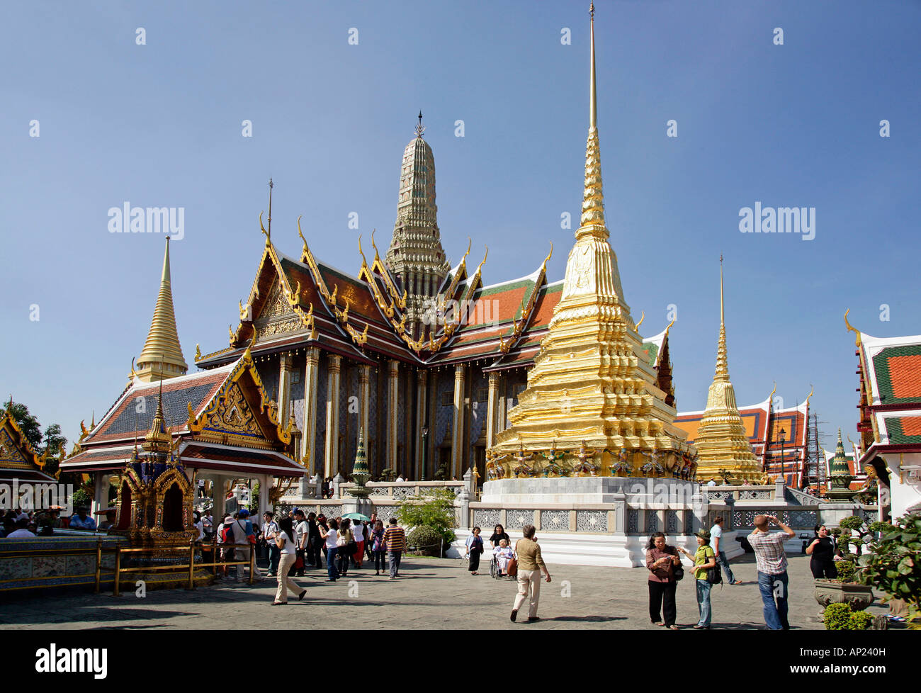 Thailand, Bangkok, Grand Palace Wat Phra Kaeo Stockfoto