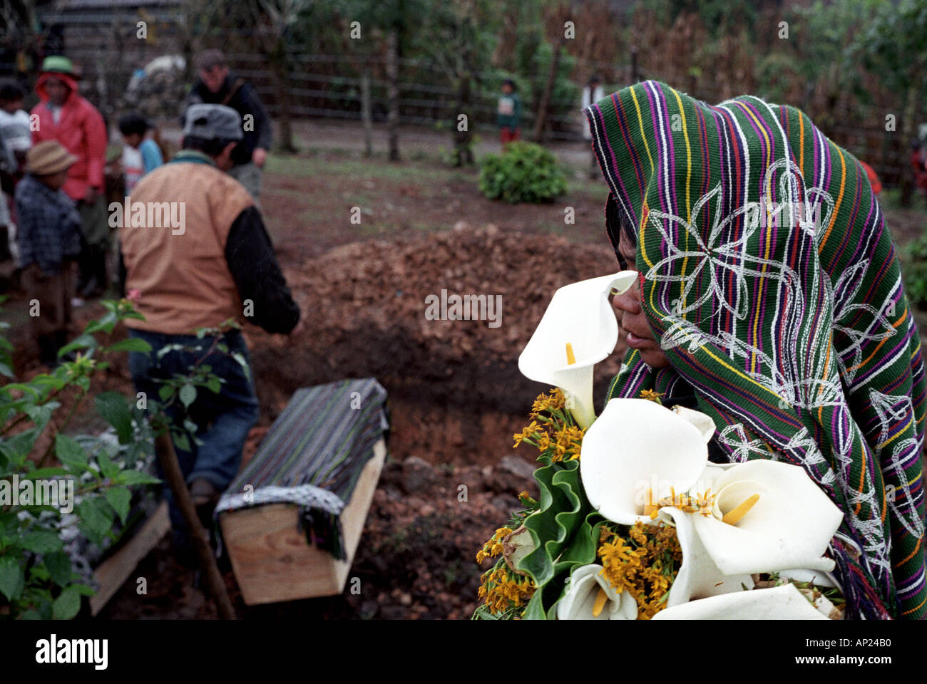 Massaker Opfer umgebettet, in der Nähe von Nebaj Guatemala Stockfoto