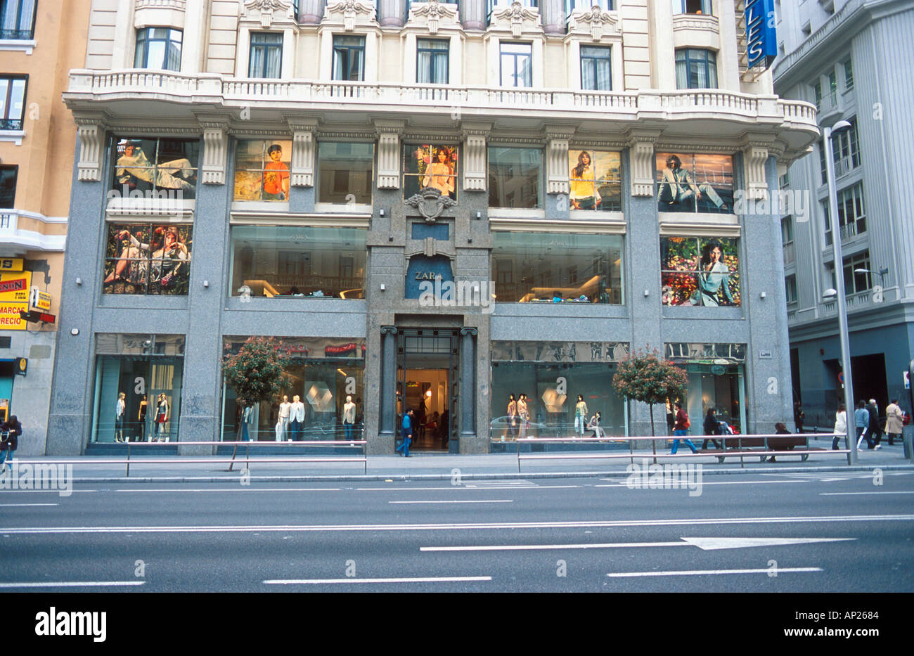 Zara eine gehobene Kleidung speichern in Madrid Spanien Stockfoto