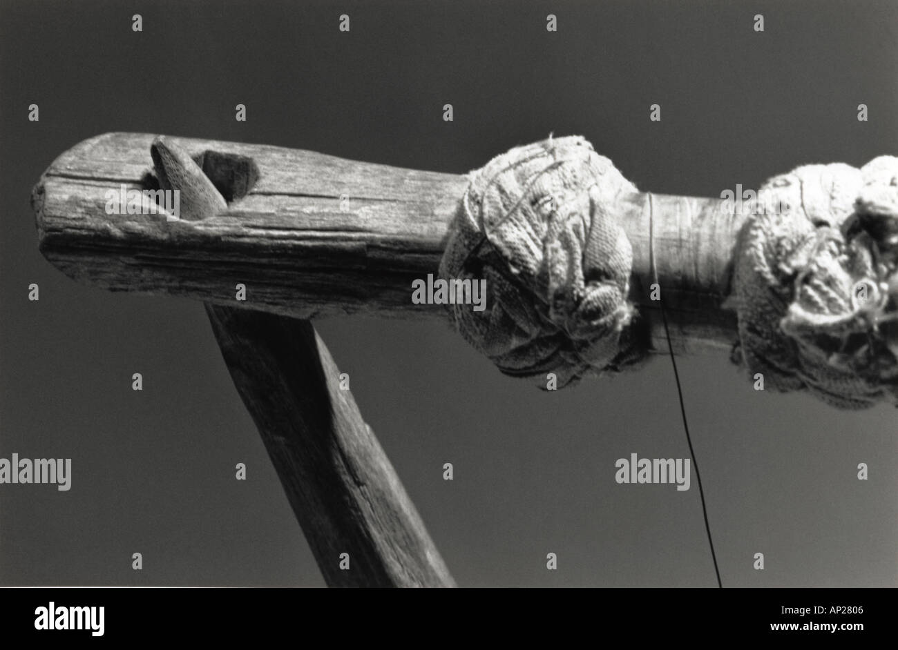 Detail einer eritreischen Leier Stockfoto