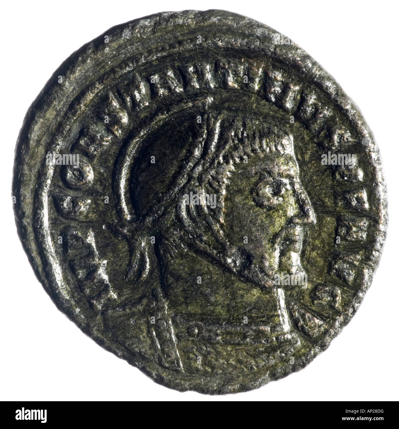 Roman Coin: Constantine 1 (der große) Bronze (Vorderseite) Stockfoto