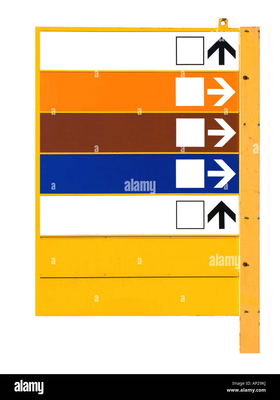 Hinweisschild Stockfoto