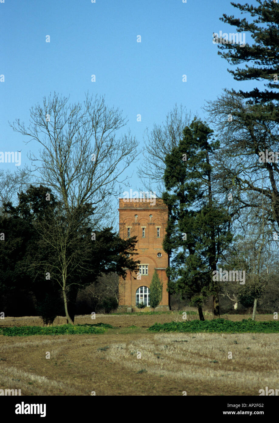 Wasserturm in Benacre Anwesen in Suffolk Uk Stockfoto