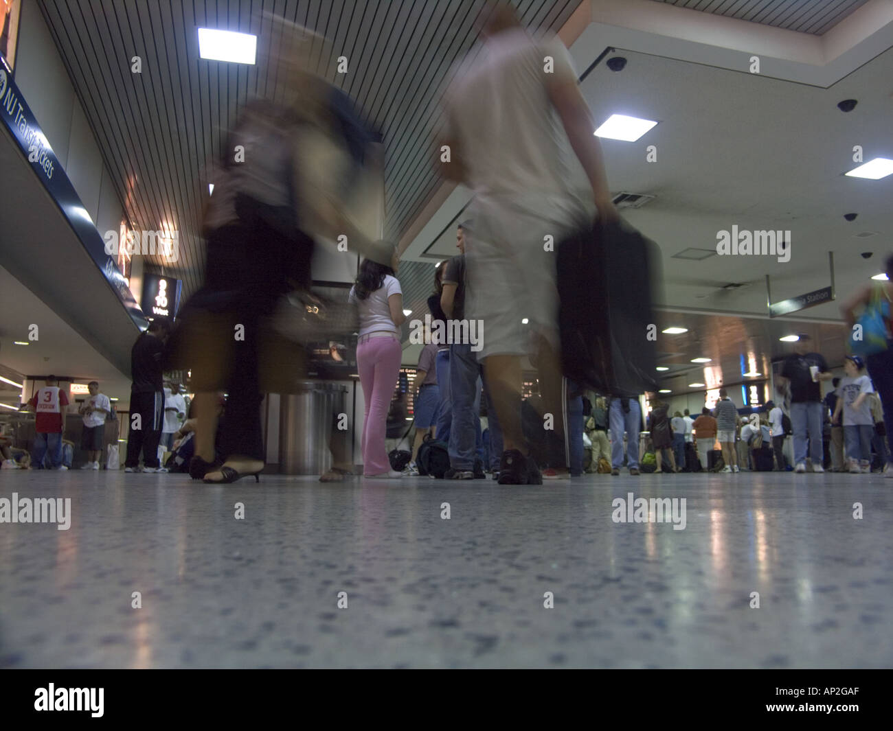 New York City Pendler in Penn Station (Bahnhof) Stockfoto