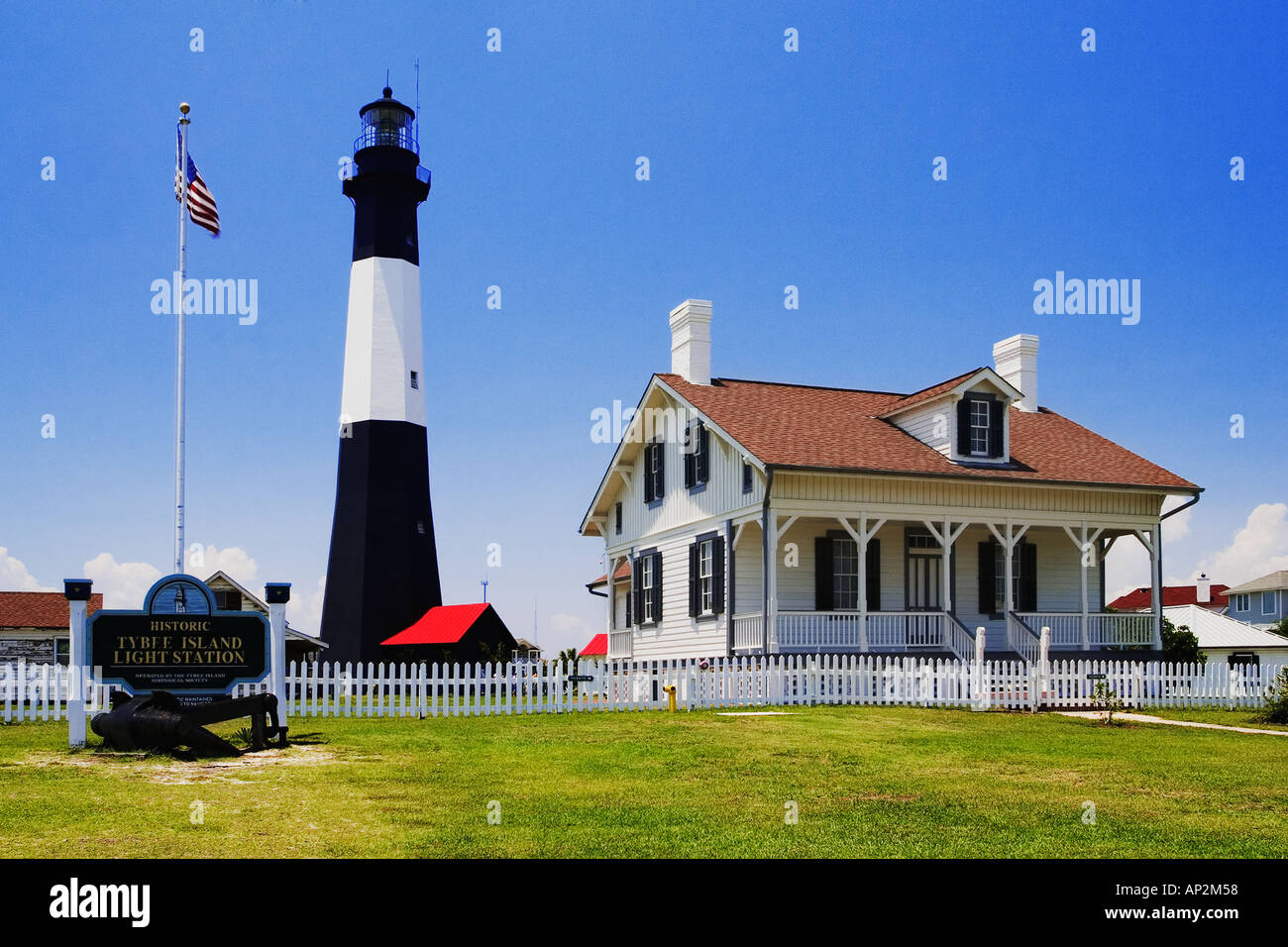 Tybee Island Lighthouse Station Georgia USA Stockfoto
