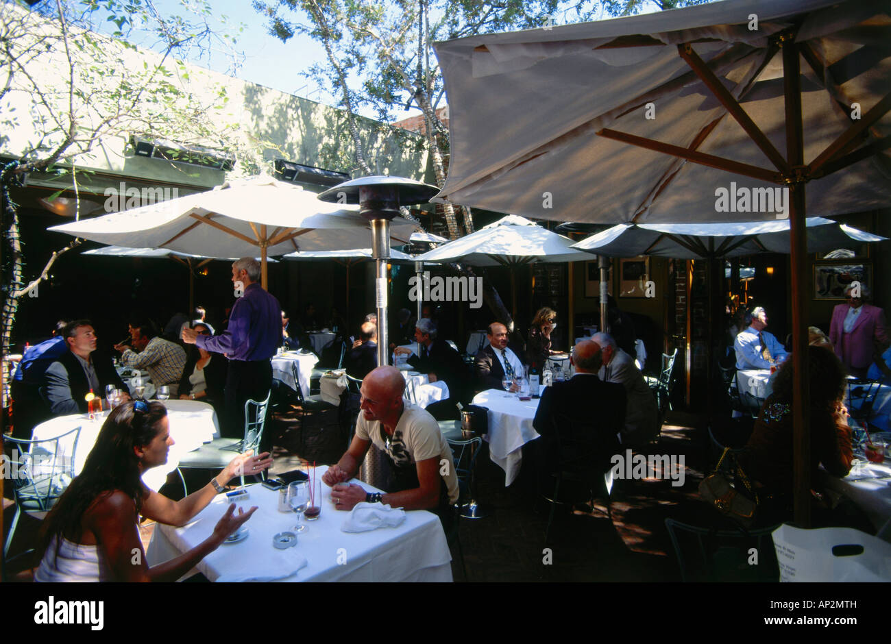 Restaurant Spago Beverly Hills Los Angeles Los Angeles Kalifornien Usa Stockfotografie Alamy