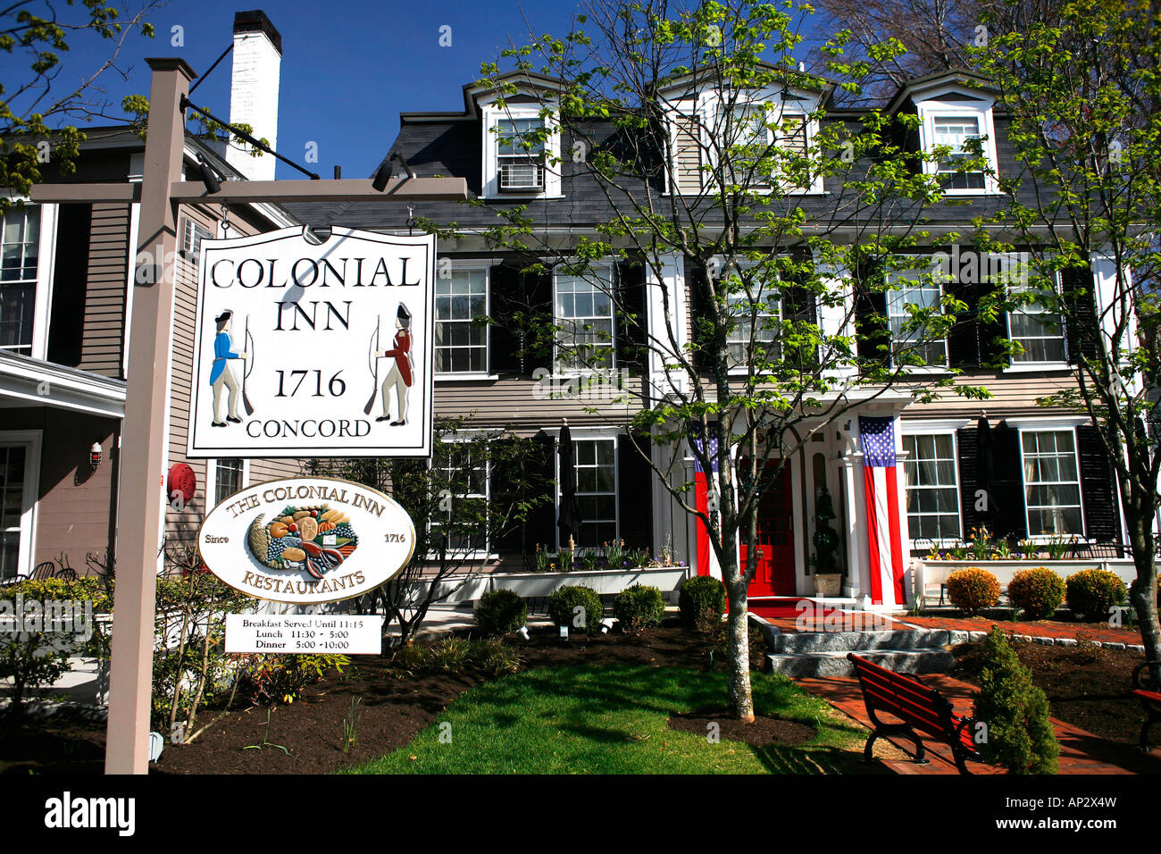 Historischen Colonial Inn, Concord, Massachusetts, USA Stockfoto