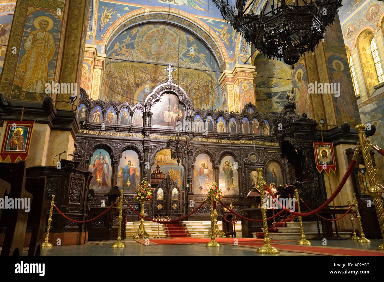 Altar, Kathedrale der Annahme, Ring Sv. Busrundfahrt Bogorodicno, Varna, Bulgarien, Europa Stockfoto