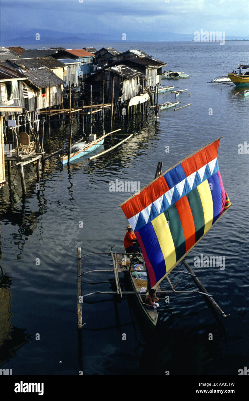 Ausleger in Rio Hondo, Zamboanga, Zamboanga, Insel Mindanao, Philippinen Stockfoto