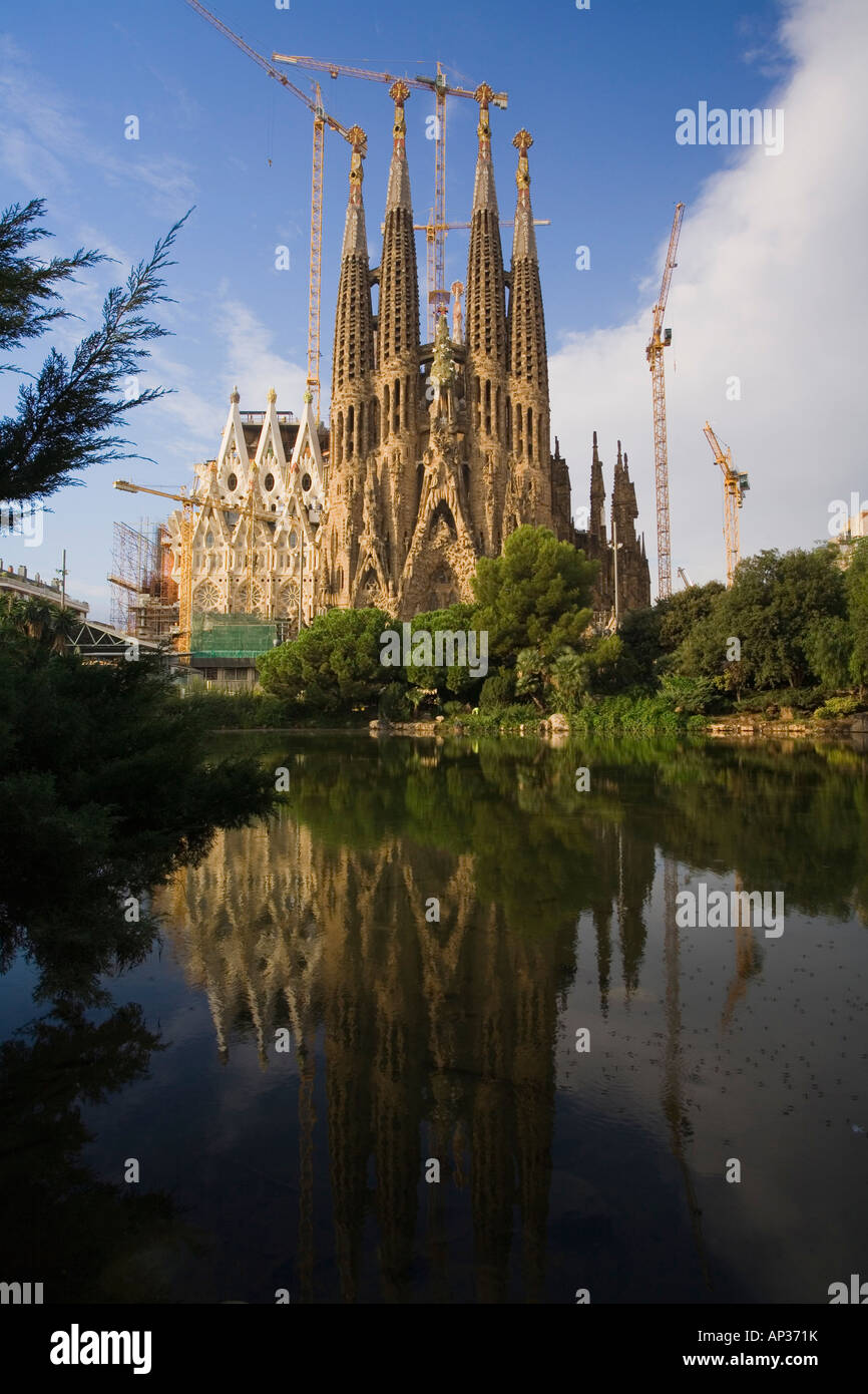 La Sagrada Familia, Antonio Gaudi, moderne, Eixample, Barcelona, Spanien Stockfoto