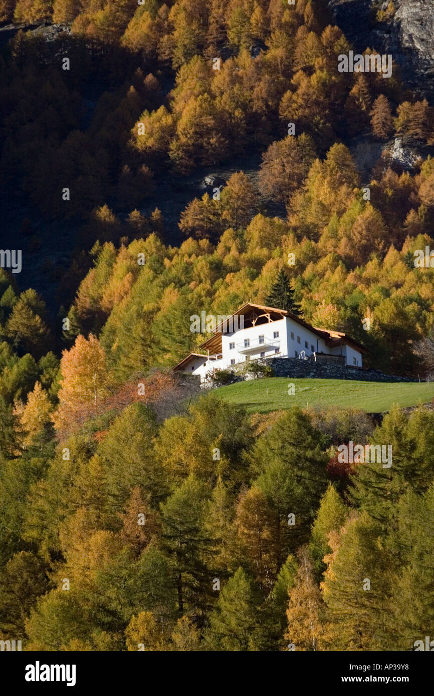 Berg-Bauernhaus Stockfoto