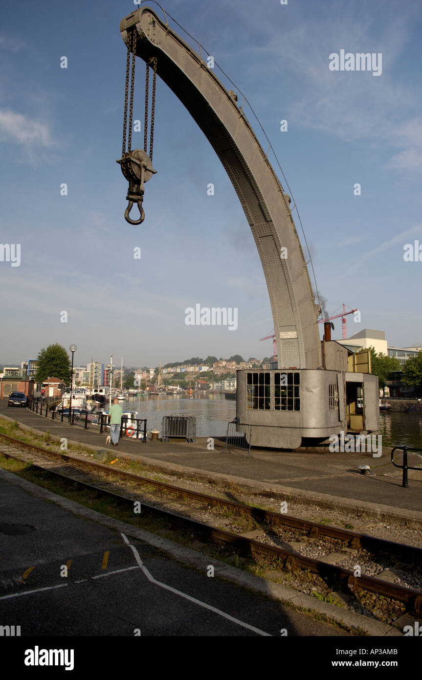 Fairbairn Dampf Kran, Hafen von Bristol. 2006 Stockfoto