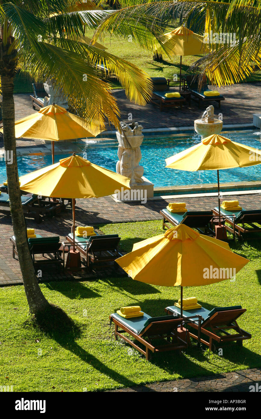 Poolbereich, Angsana Resort Bintan Island, Indonesien Stockfoto