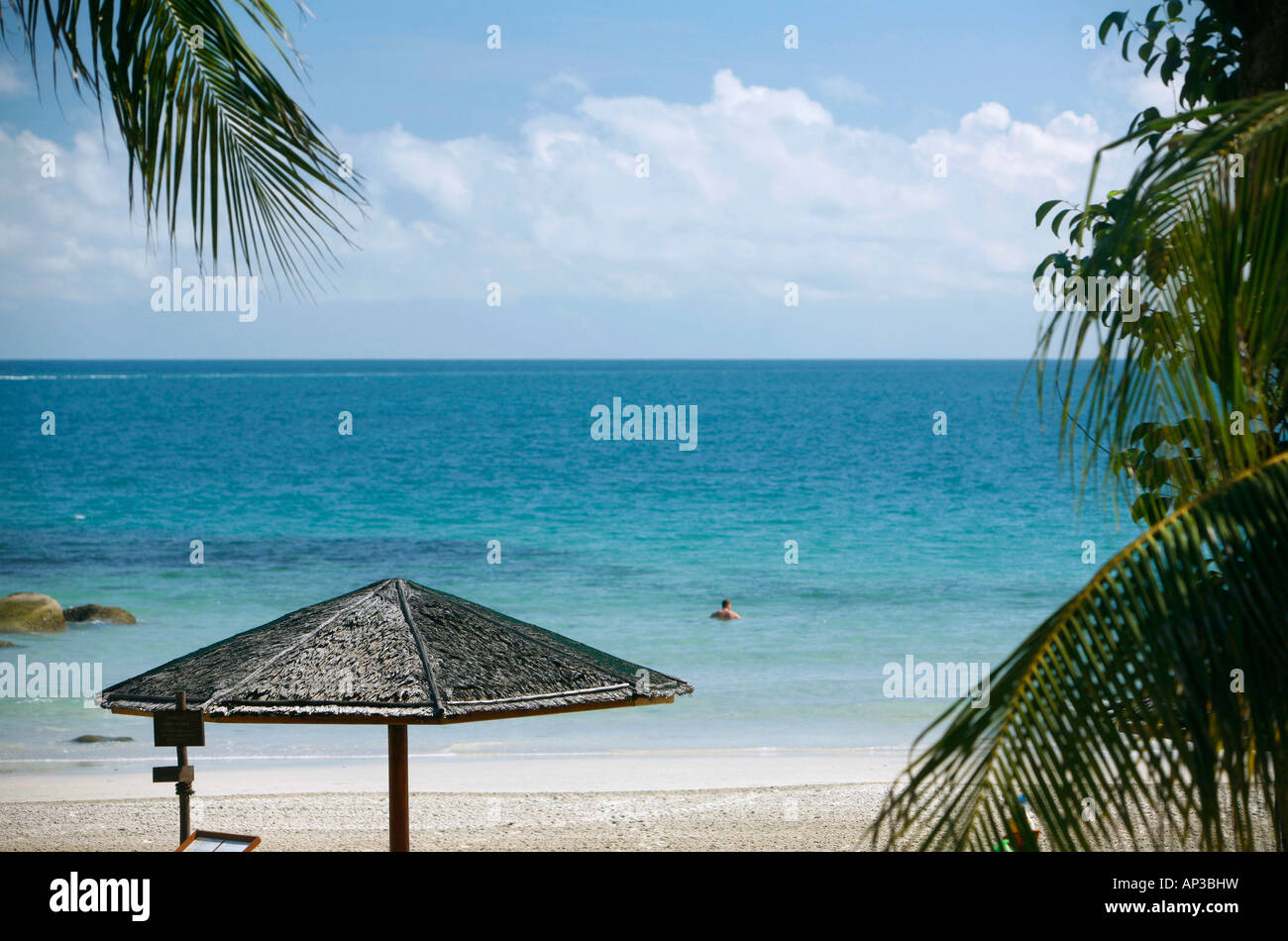 Strand, Angsana Resort, Bintan Island, Indonesien Stockfoto