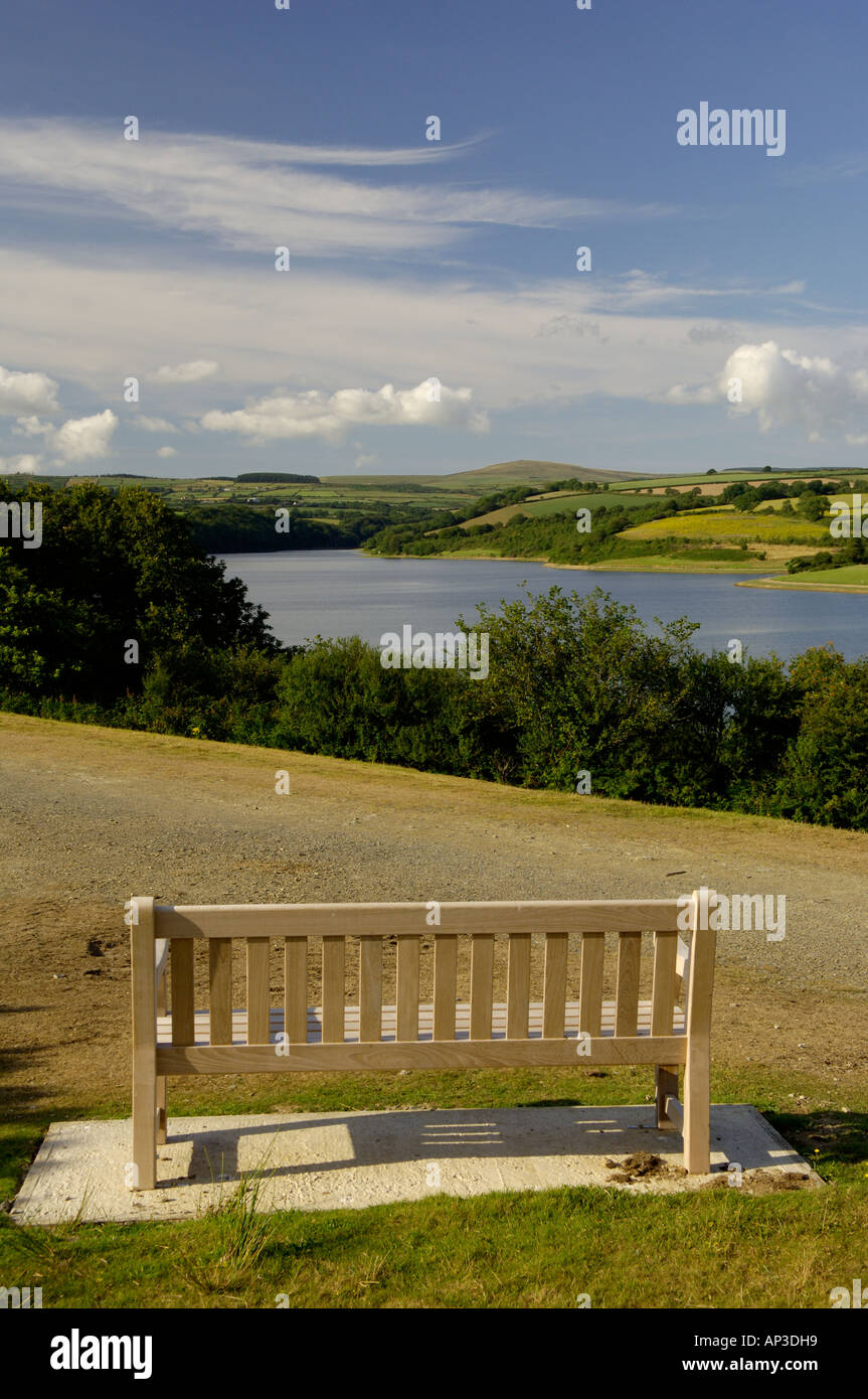 Llys y Frân Reservoir Landschaftspark Pembrokeshire Wales UK Stockfoto