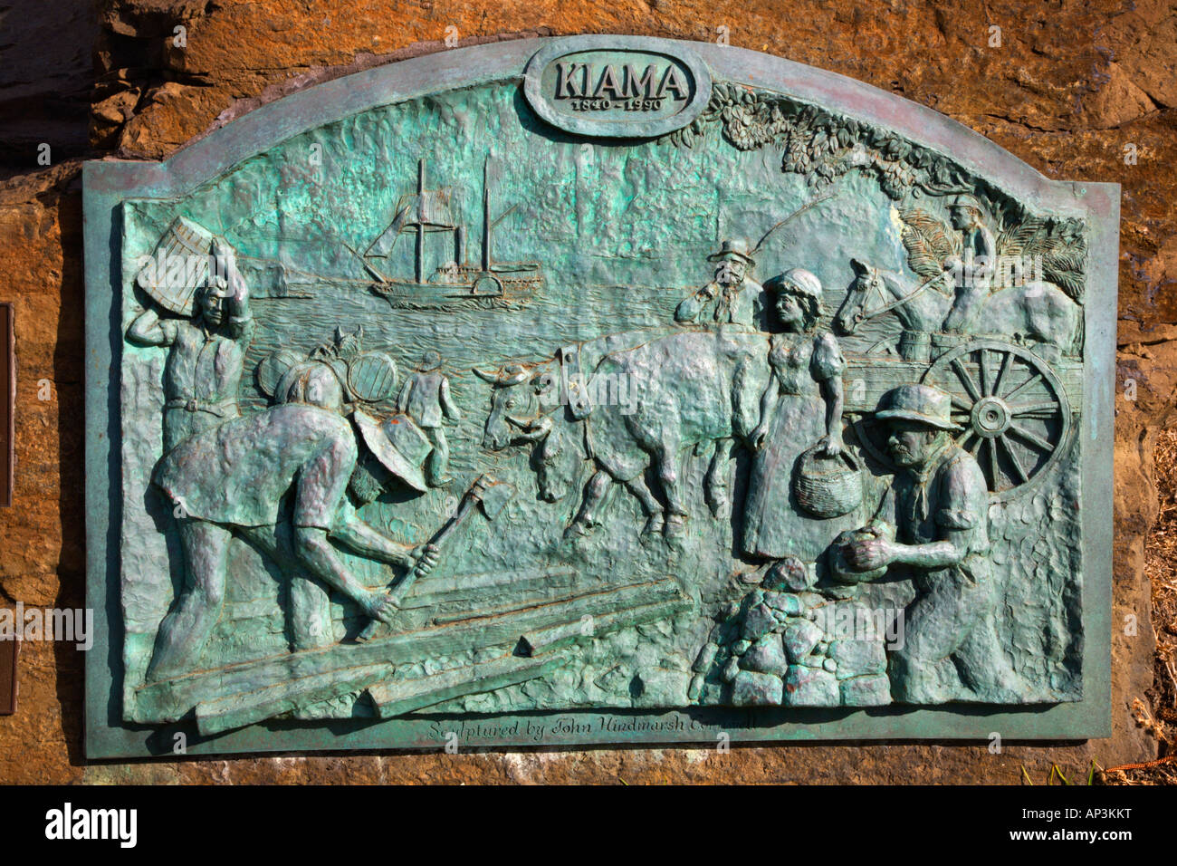 Gedenk-Skulptur Kiama New South Wales Australien Stockfoto