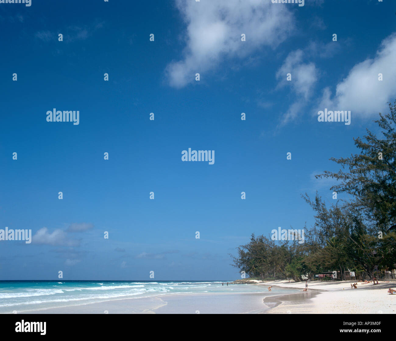 Rockley Beach in 1993, Südküste, Barbados, West Indies, Karibik Stockfoto