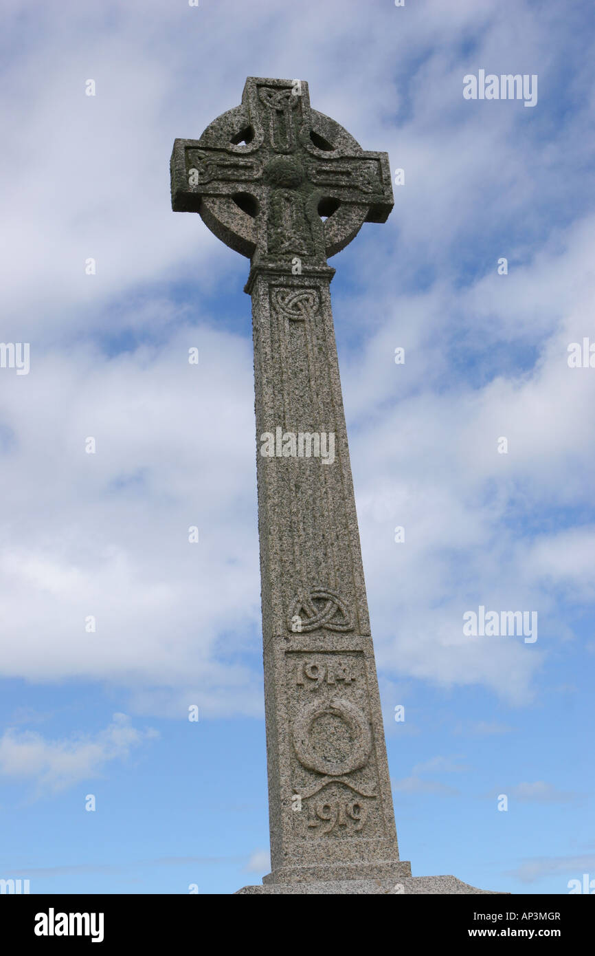 Steinkreuz-Denkmal in Padstow, Cornwall, Vereinigtes Königreich Stockfoto