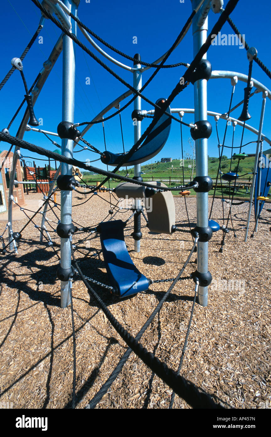Jungle Gym Spielgeräte Klettern Stockfoto