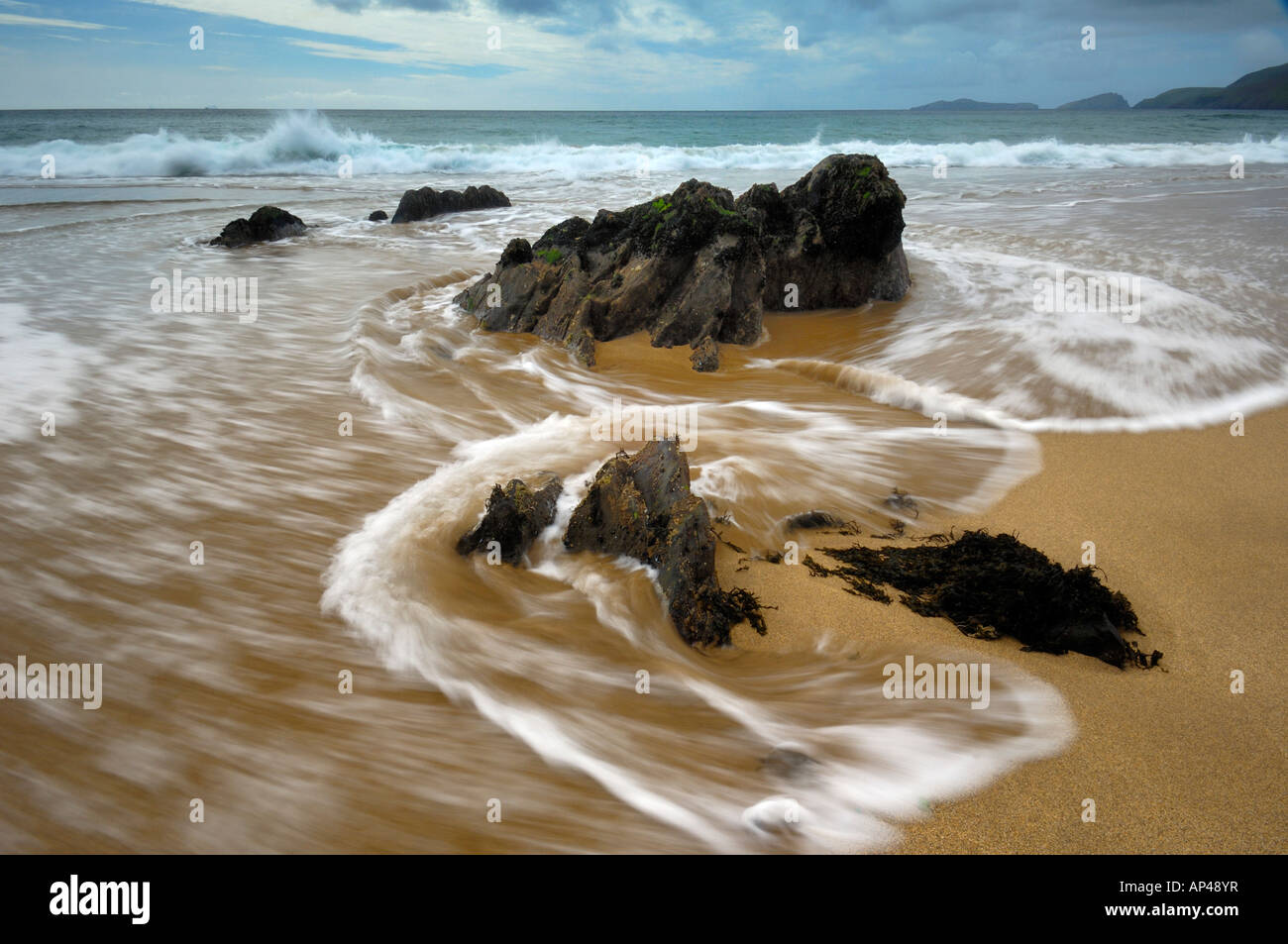 Coomeenoole Strand Dingle Halbinsel Stockfoto