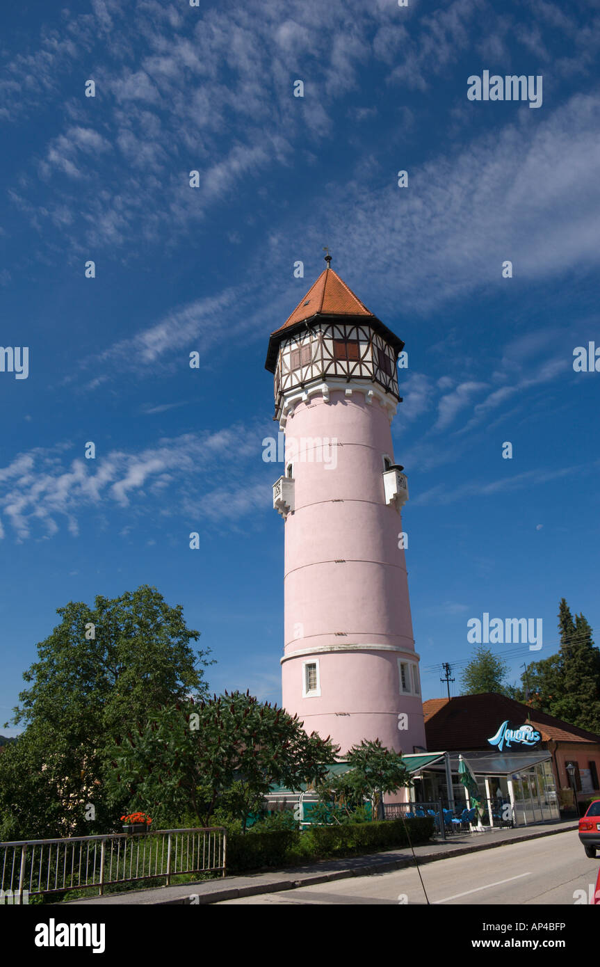 Brežice Wasserturm Brežice Slowenien Balkan Europa Stockfoto