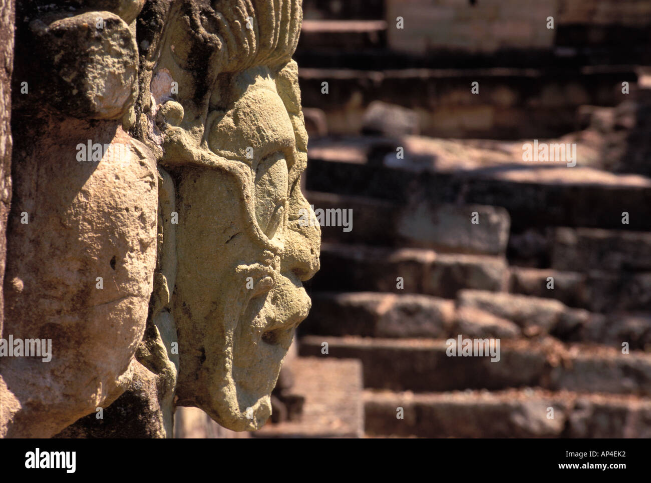 Honduras, Copan, Jaguar-Gott der Unterwelt. Stockfoto