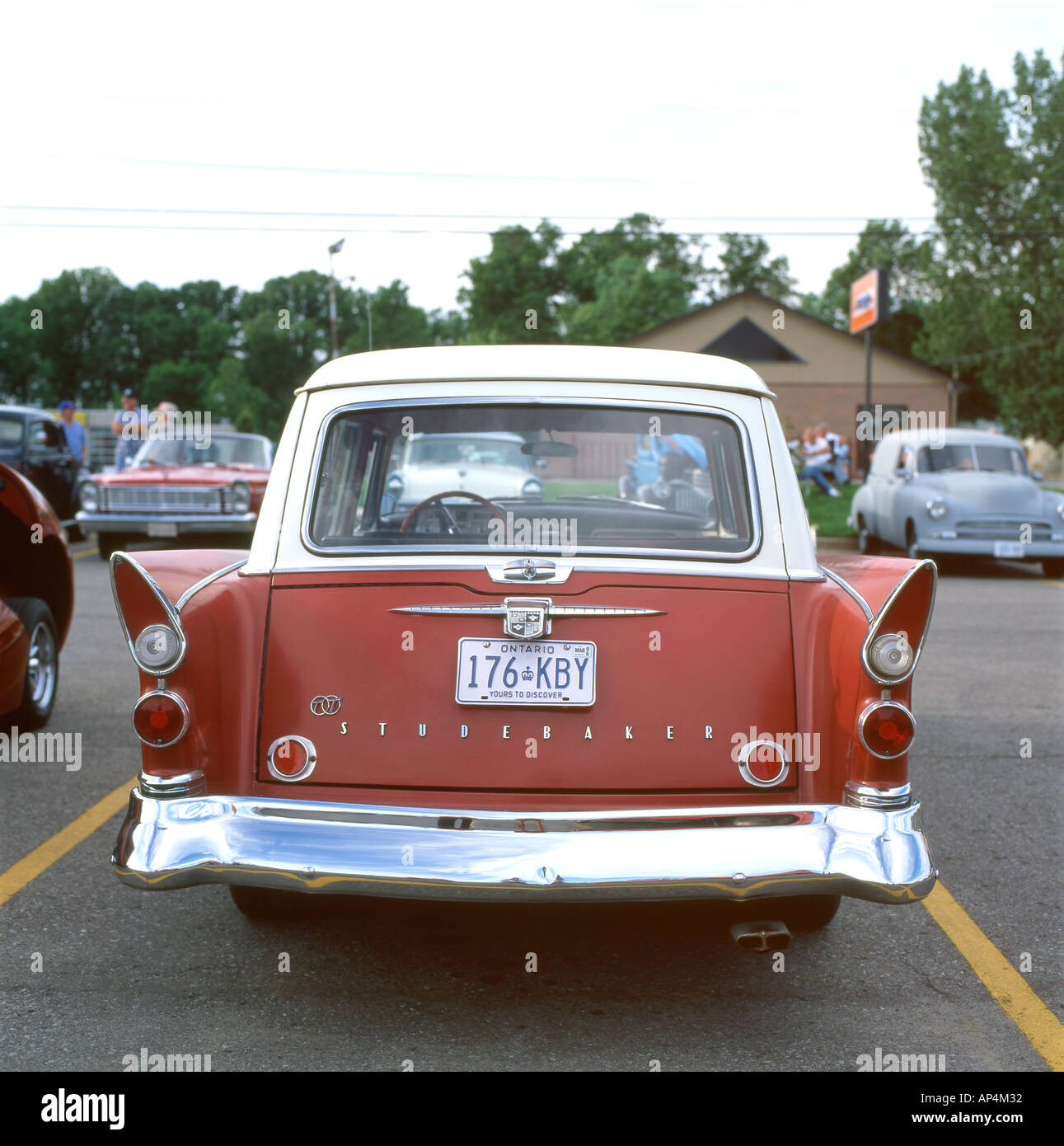 1950er Jahren Studebaker amerikanische Oldtimer hinten anzeigen Ontario Kanada Stockfoto