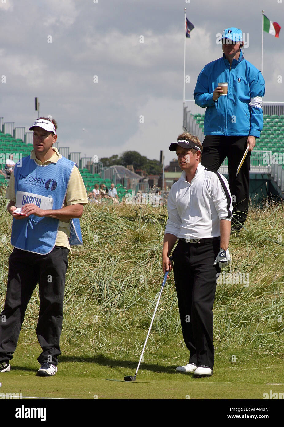 Englischer Profigolfer Luke Donald an der 2007 British Open Golf Championship, Carnoustie Schottland Stockfoto