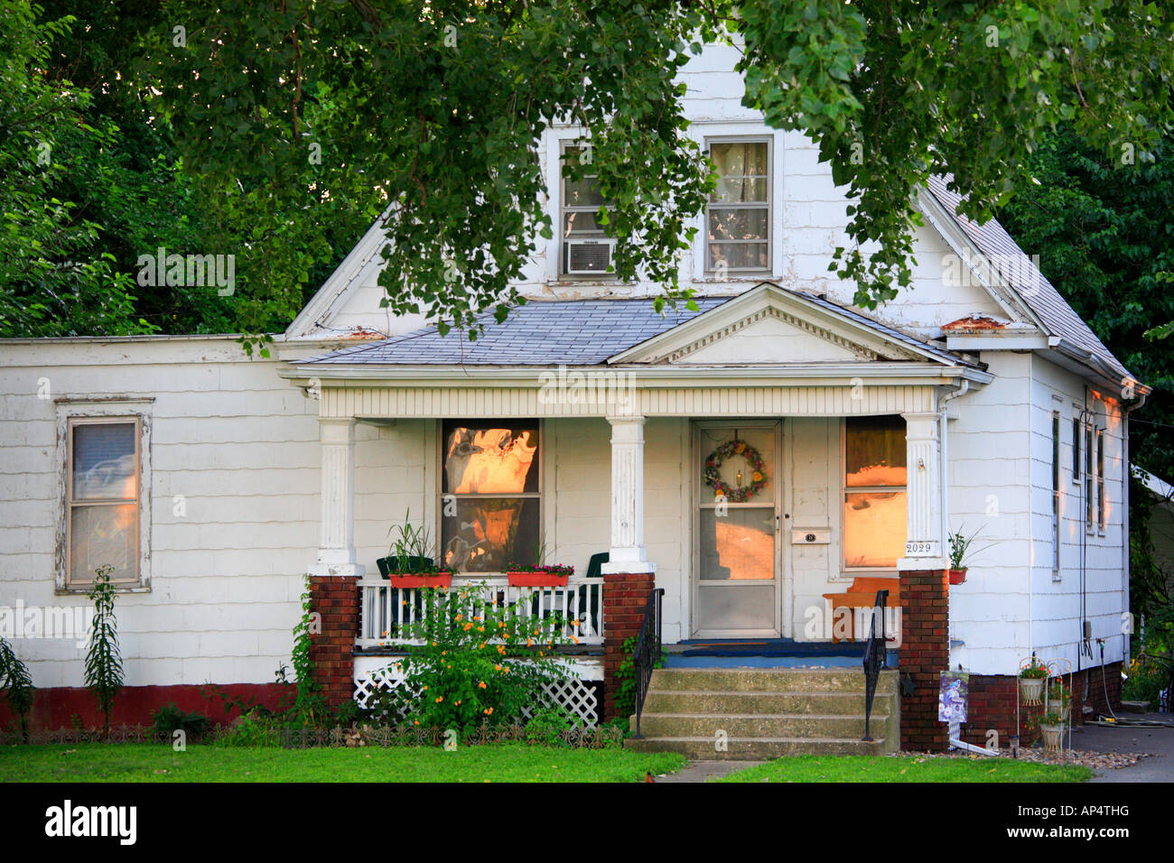 EIN HAUS VON ROUTE 66 IN DER STADT SPRINGFIELD ILLINOIS USA Stockfoto