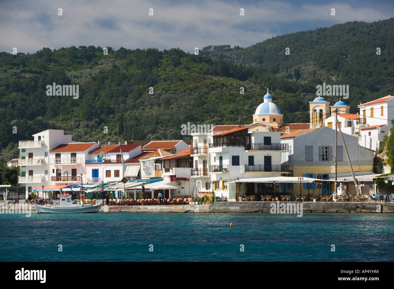 Griechenland, nordöstlichen Ägäischen Inseln, SAMOS, Kokkari: Kokkari Waterfront Stockfoto