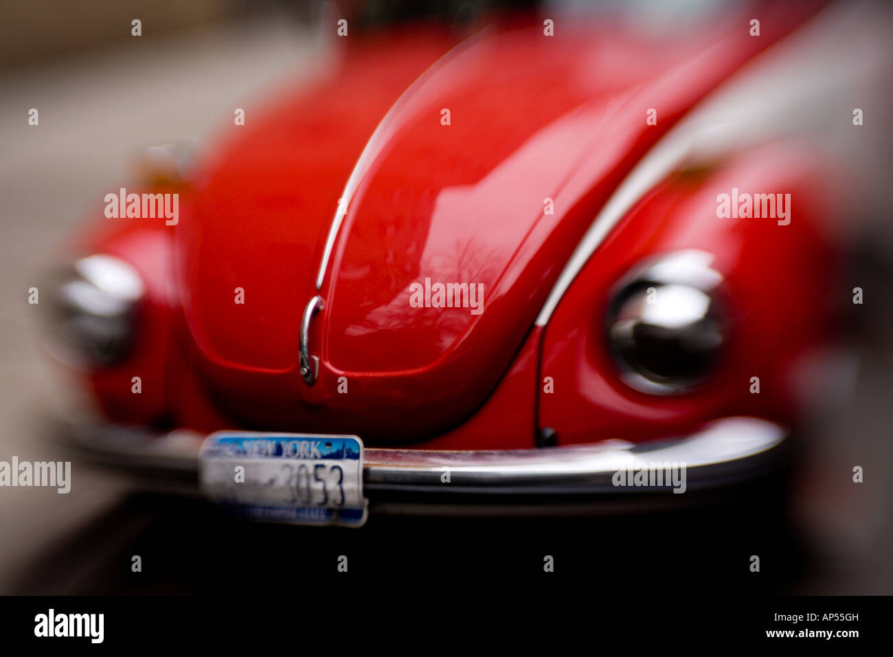 Lensbaby Schuss von einem klassischen Volkswagen Käfer Stockfoto