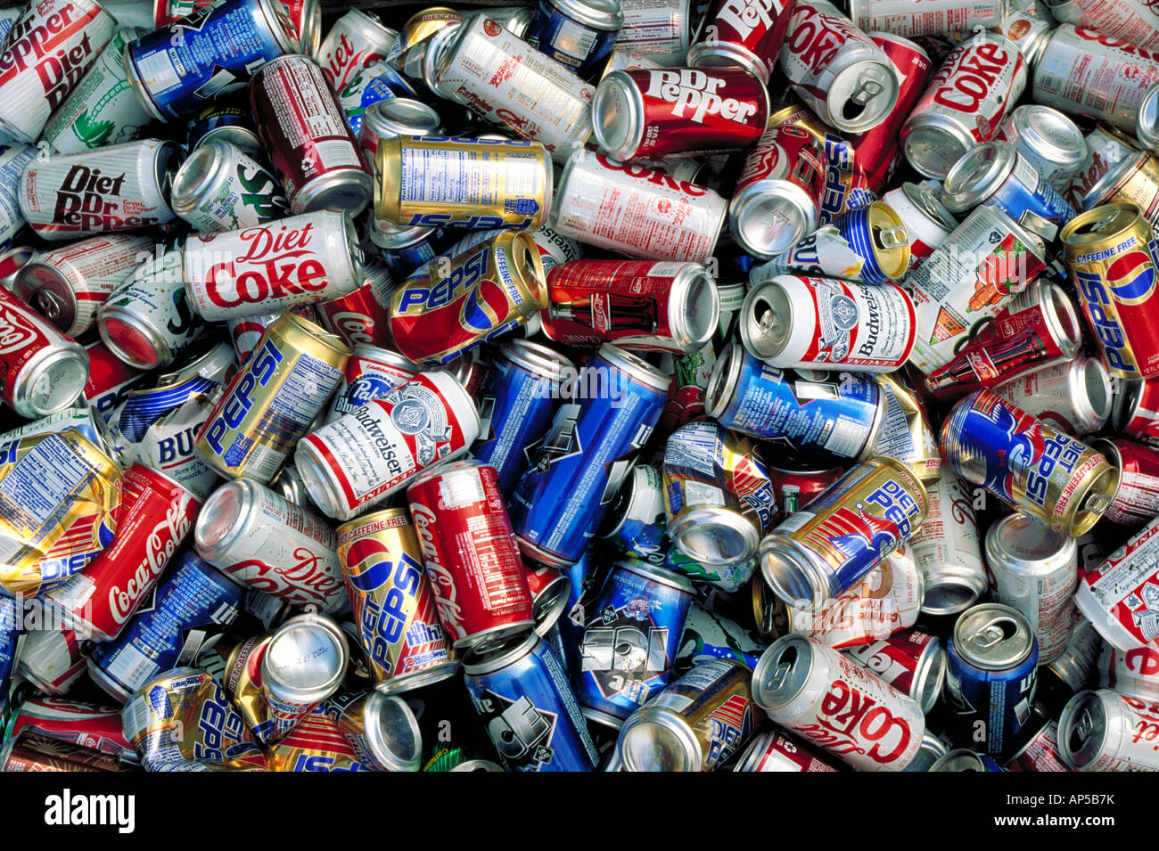 Aluminium Dosen Gesammelt Fur Recycling Center Stockfotografie Alamy