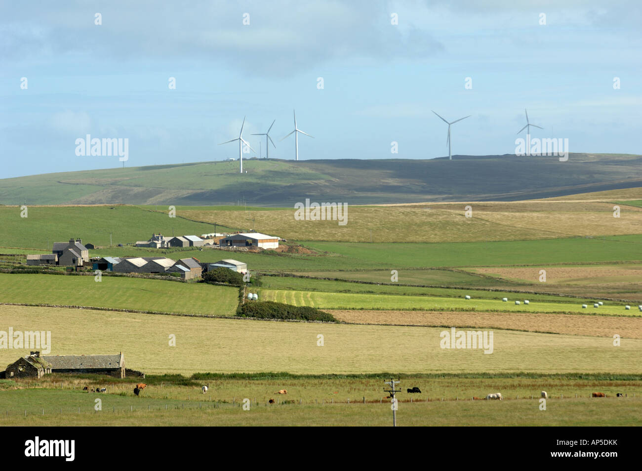 Burger-Hill-Windpark auf dem Festland Schottland Orkney Stockfoto