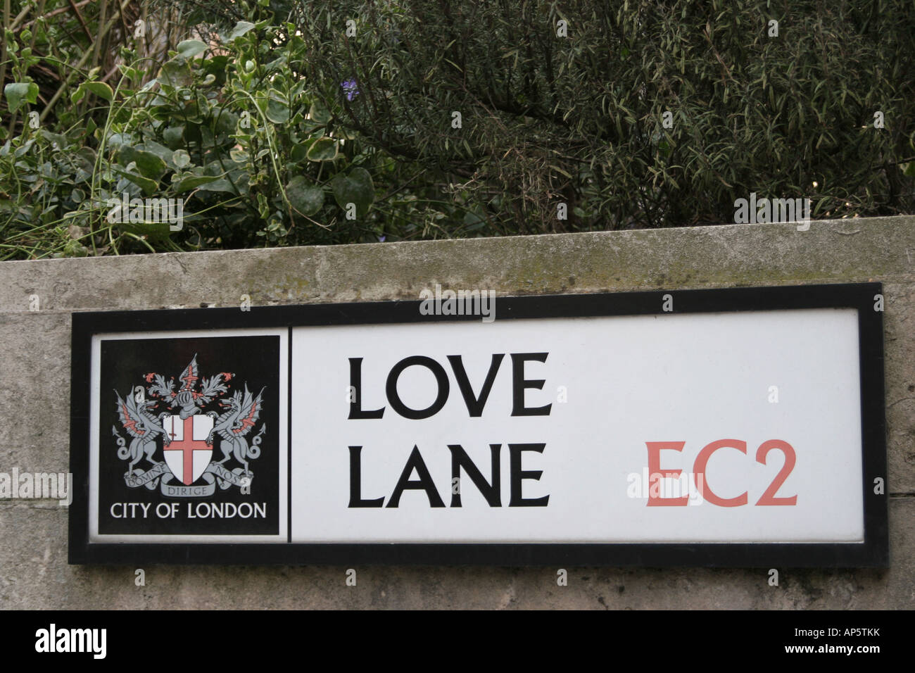 Liebe Lane London Stadtstraße Stockfoto