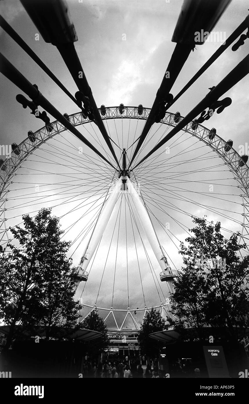 Das Millennium Wheel / London Eye, London UK Stockfoto
