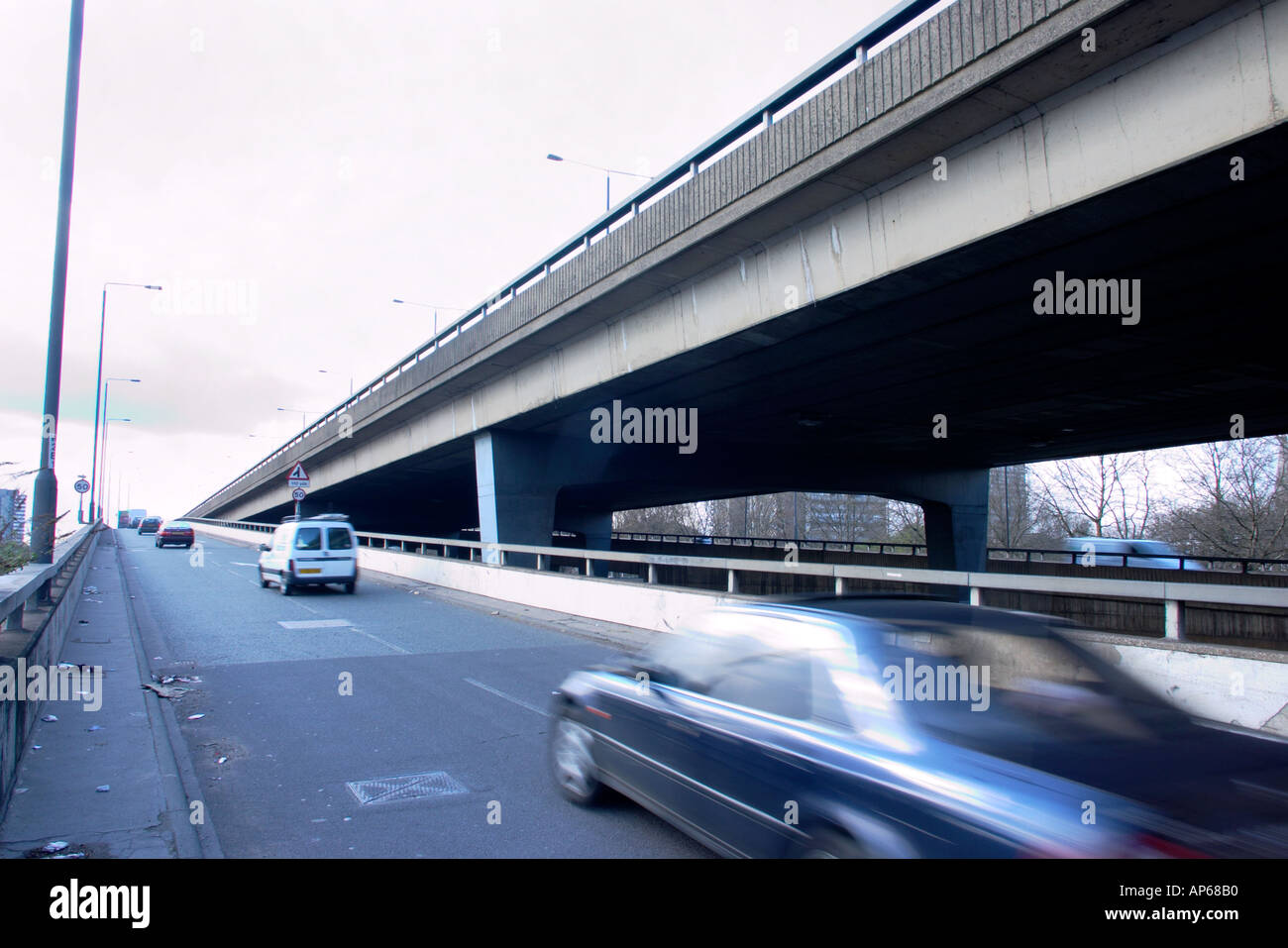 Tag A40 Überführung Westway Straße London uk Stockfoto