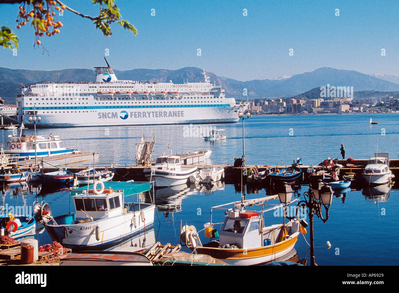 Frankreich Korsika im Hafen von Ajaccio Stockfoto