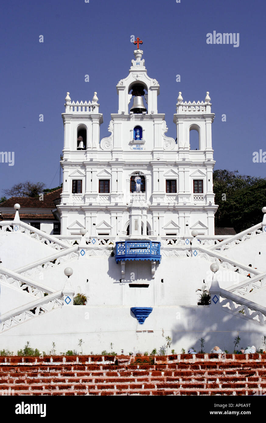 Panjim Kirche in Goa Indien Stockfoto