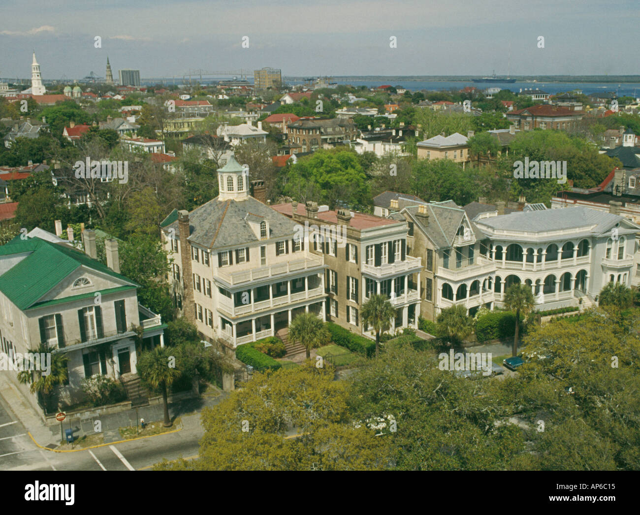 Antebellum beherbergt Charleston South Carolina USA Stockfoto